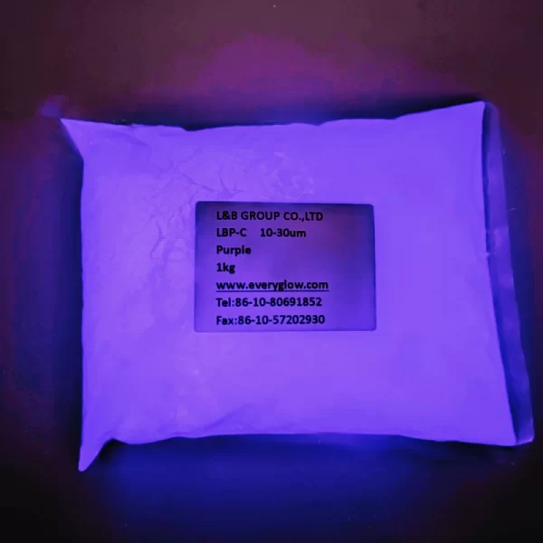 Violet photoluminescent pigment