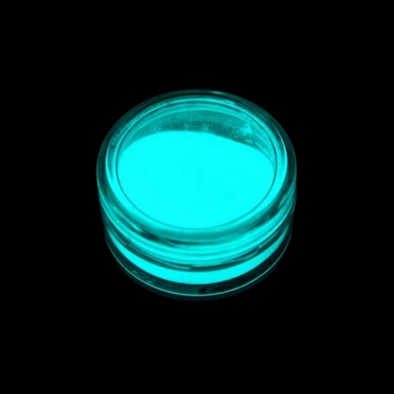 Aqua blue waterproof photoluminescent pigment | EVERYGLOW ® Aqua waterproof photoluminescent pigment for waterbase paint