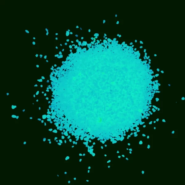 turquoise glow in the dark sand