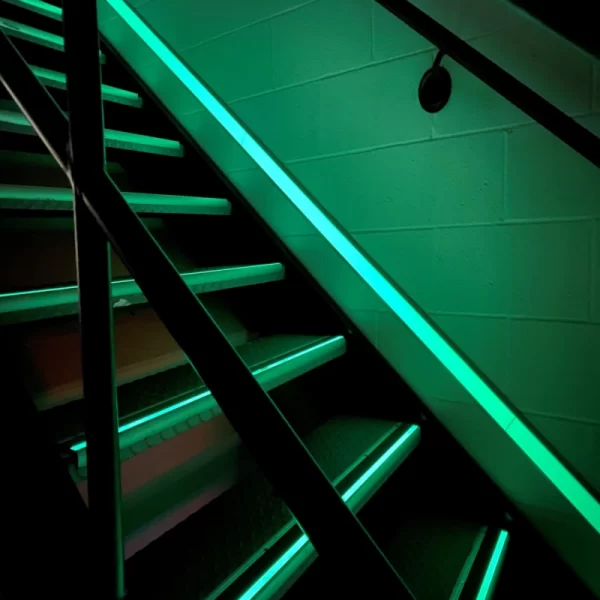 Photoluminescent rigid sheet