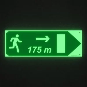 EVERYGLOW photoluminescent tunnel signage for emergency escape