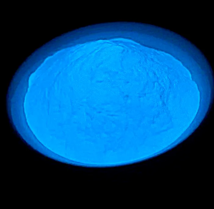 blue photoluminescent pigment