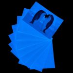 Blue Glow in the dark photo paper