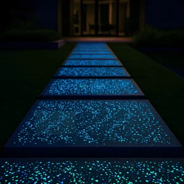 ghiaia fotoluminescente