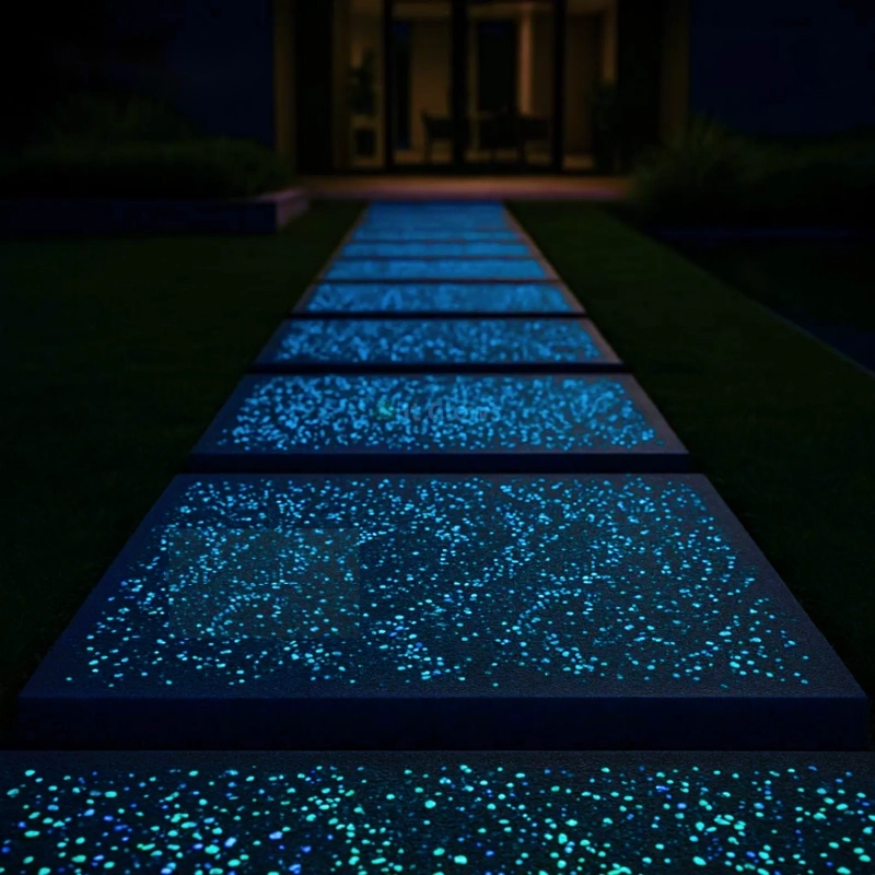 ghiaia fotoluminescente