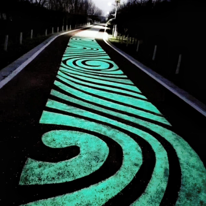 yellow-green glow in the dark aggregate