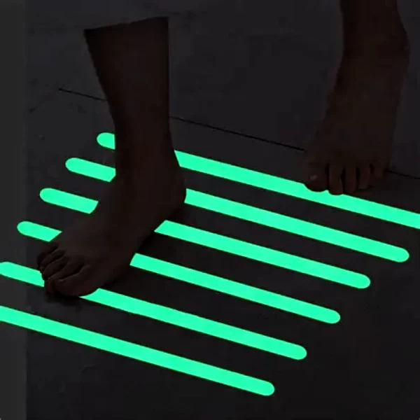 photoluminescent anti slip strips