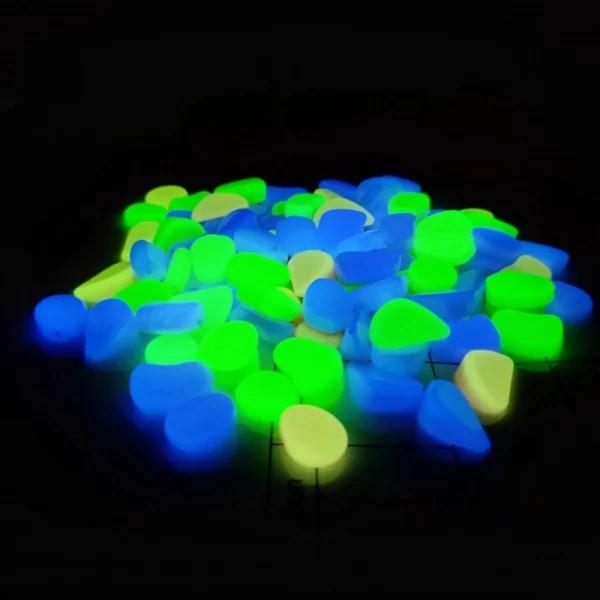 glow-in-the-dark garden stones