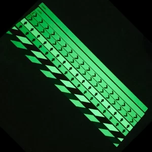 PVC free photoluminescent strips for floor marking