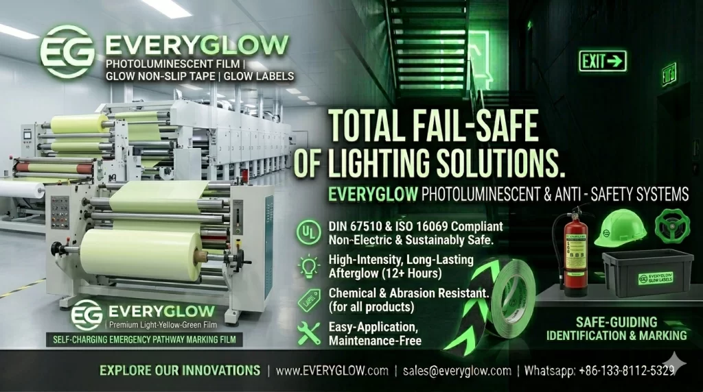 everyglow photoluminescent vinyl film for signage products
